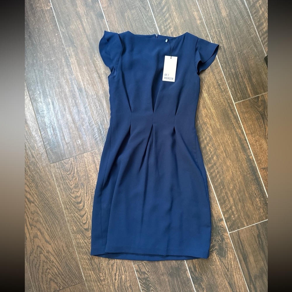 Of Mercer Elegant Women's Navy Dress